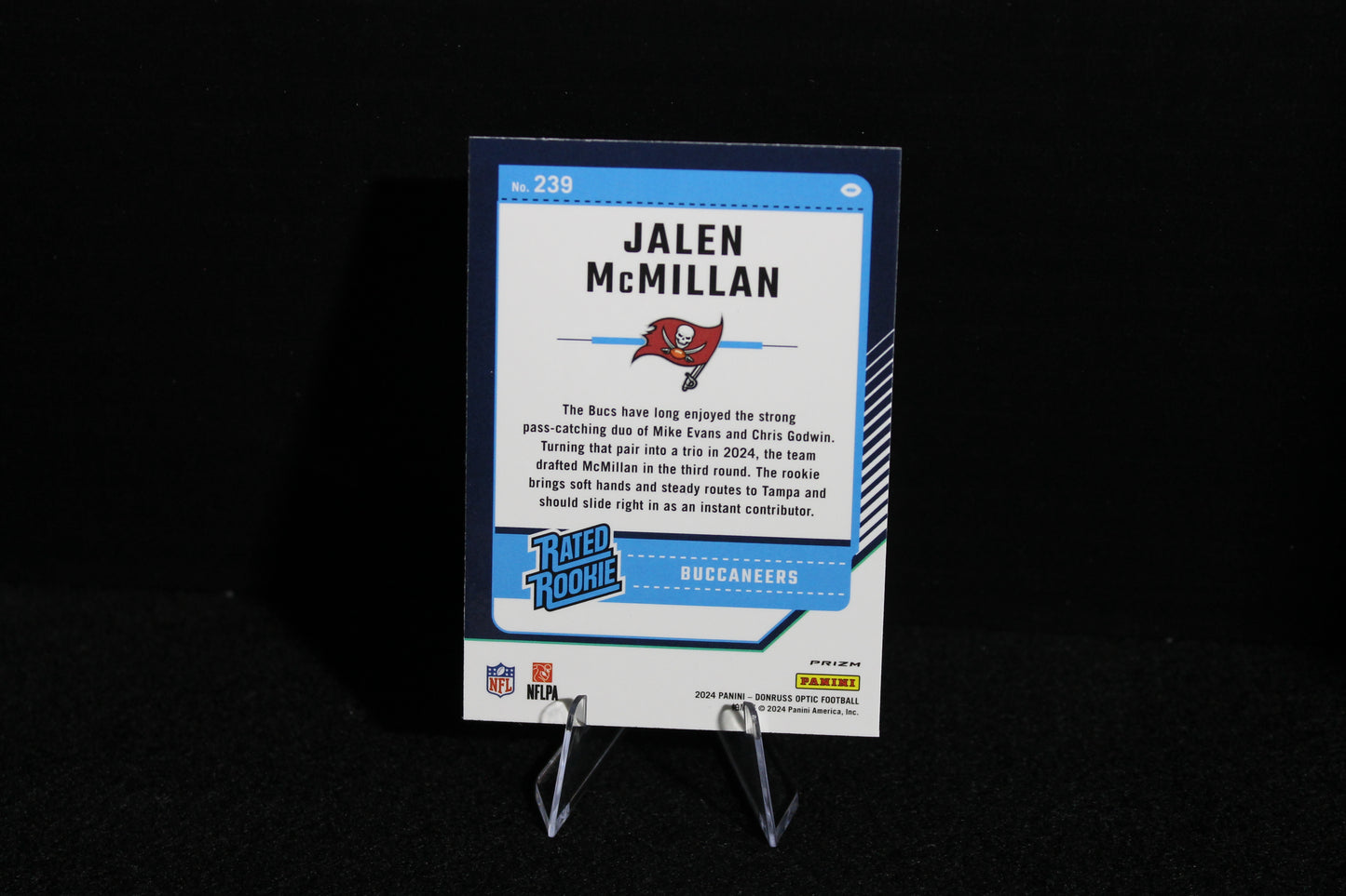 Jalen McMillan - 2024 Donruss Optic - Blue Hyper - Rated Rookie