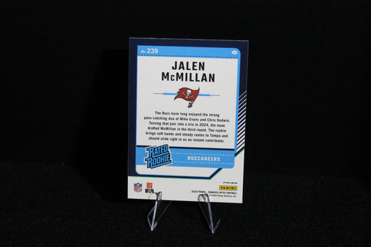 Jalen McMillan - 2024 Donruss Optic - Blue Hyper - Rated Rookie