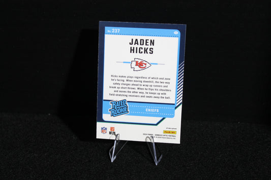 Jaden Hicks - 2024 Donruss Optic - Blue Hyper - Rated Rookie