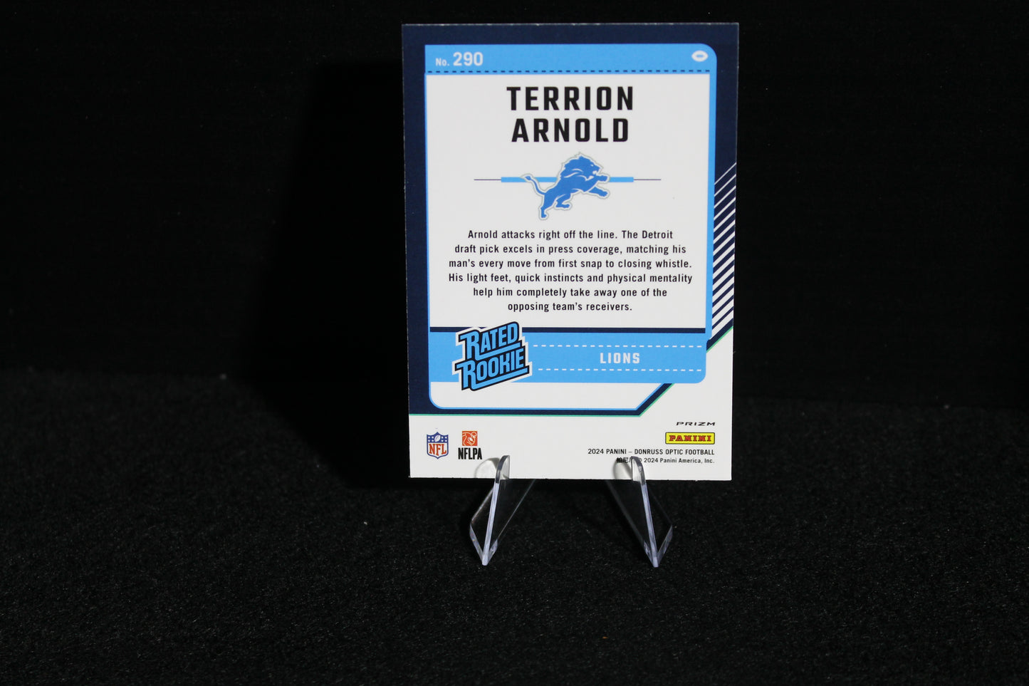 Terrion Arnold - 2024 Donruss Optic - Blue Hyper - Rated Rookie