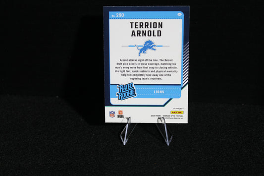 Terrion Arnold - 2024 Donruss Optic - Blue Hyper - Rated Rookie