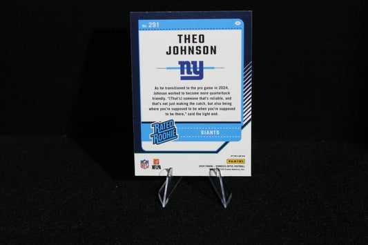 Theo Johnson - 2024 Donruss Optic - Blue Hyper - Rated Rookie