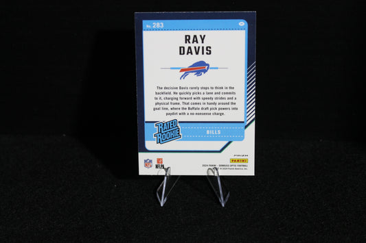 Ray Davis - 2024 Donruss Optic - Blue Hyper - Rated Rookie