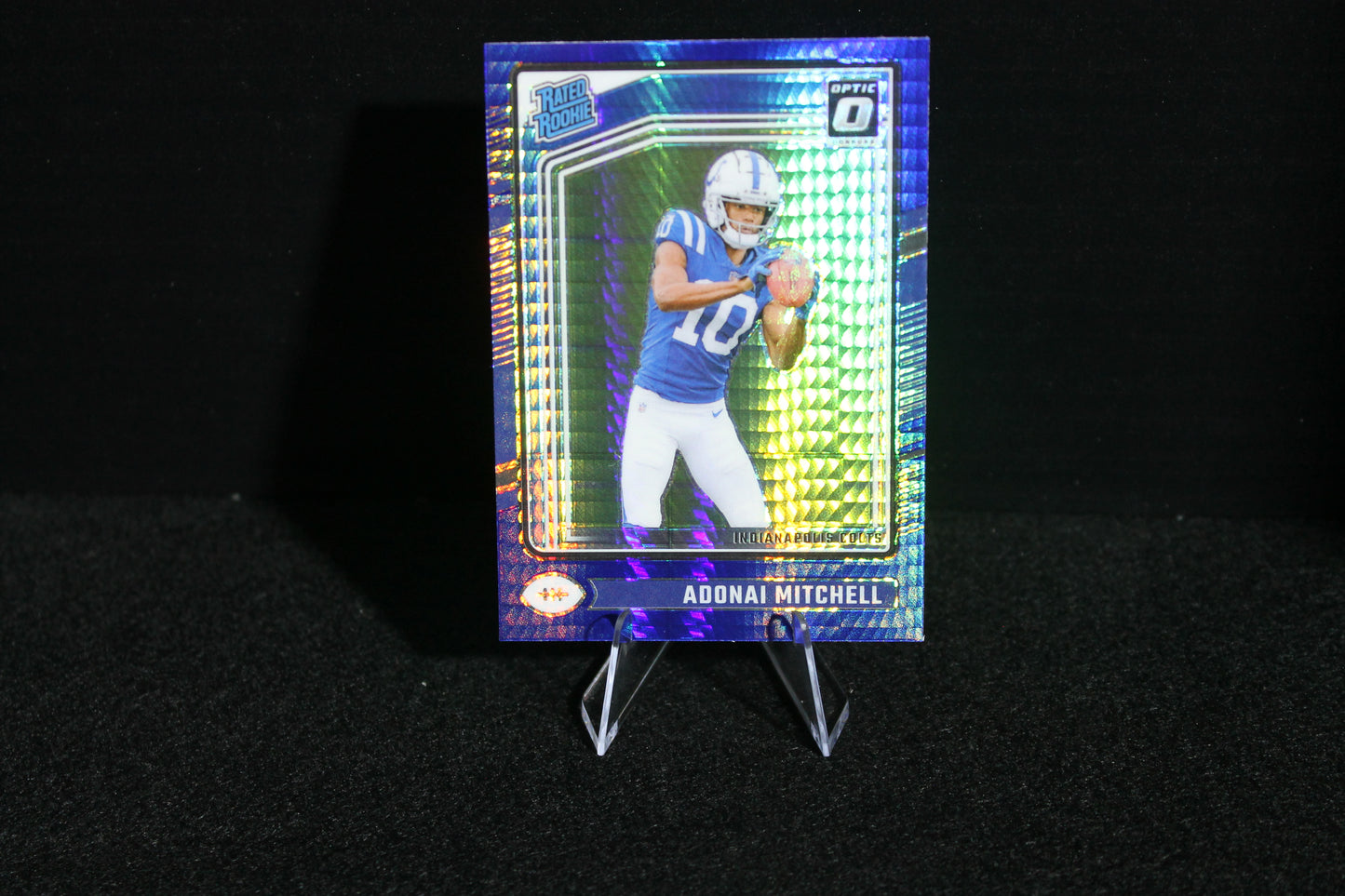 Adonai Mitchell - 2024 Donruss Optic - Blue Hyper - Rated Rookie