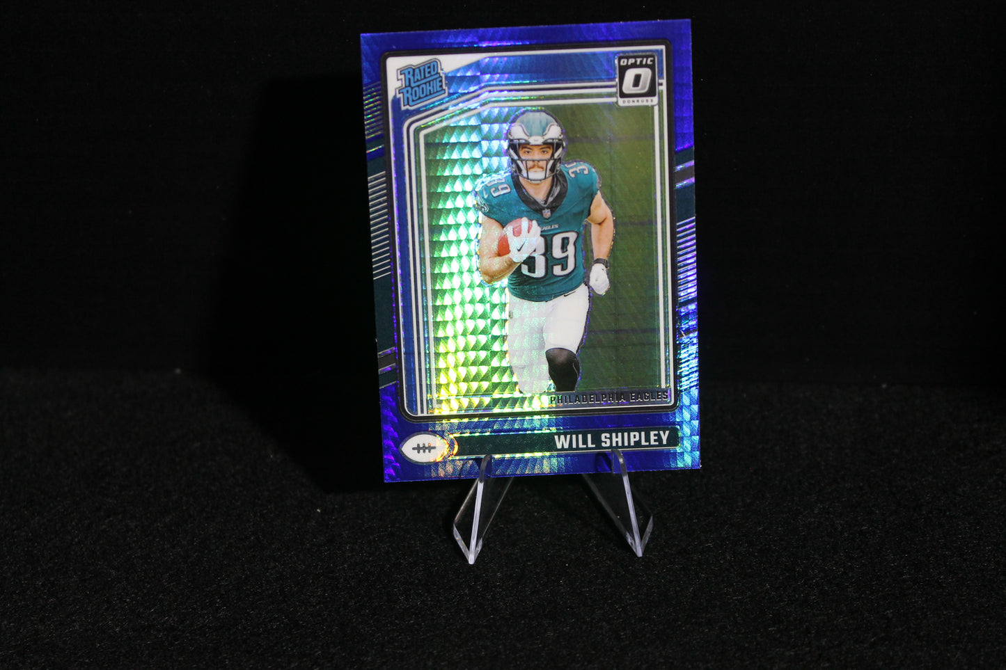 Will Shipley - 2024 Donruss Optic - Blue Hyper - Rated Rookie