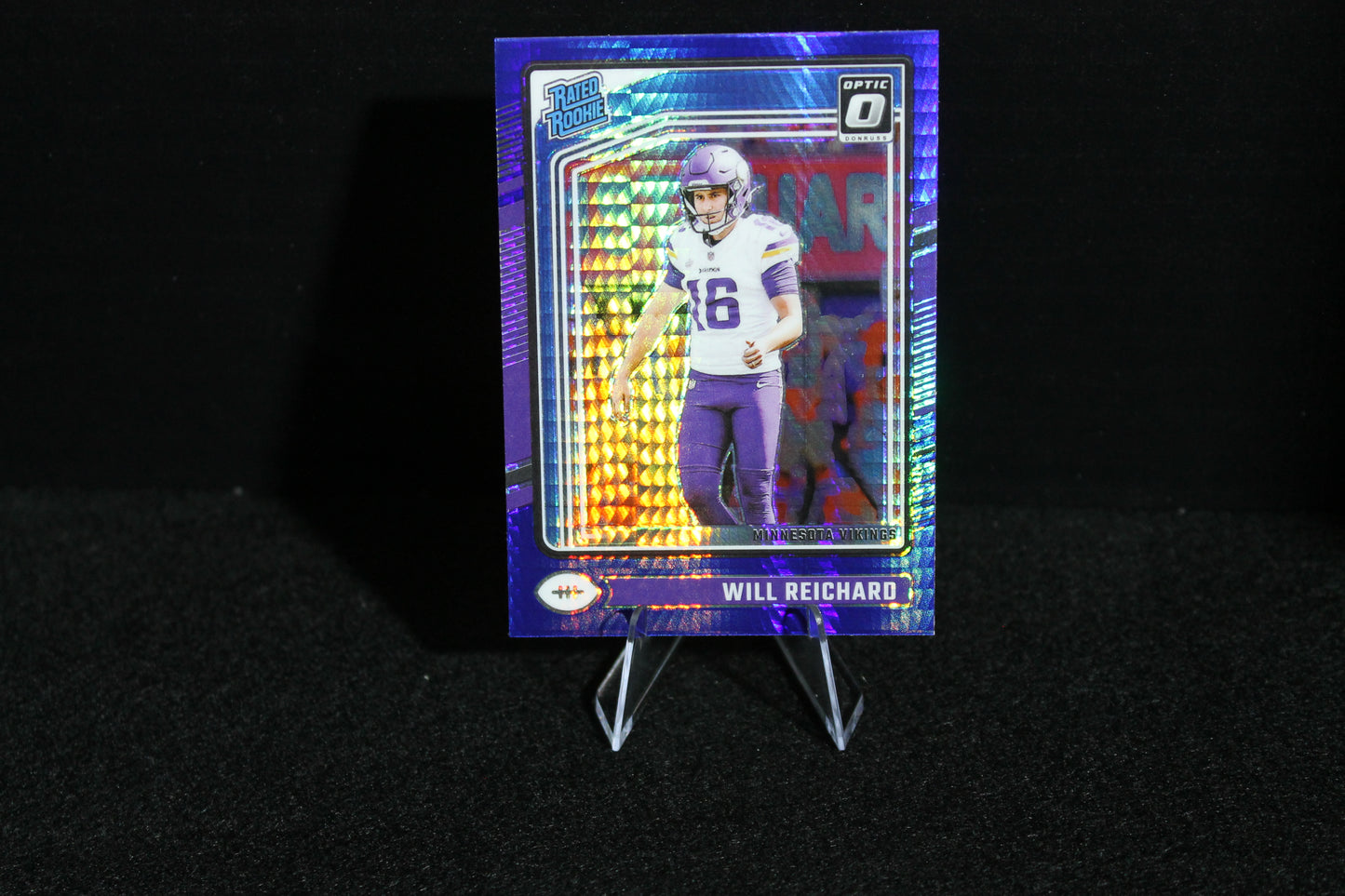 Will Reichard - 2024 Donruss Optic - Blue Hyper - Rated Rookie