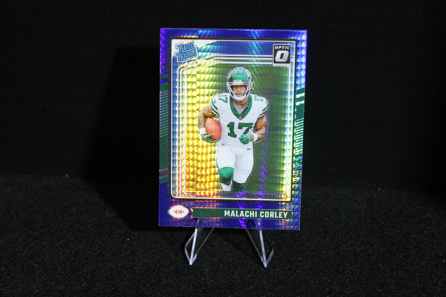 Malachi Corley - 2024 Donruss Optic - Blue Hyper - Rated Rookie