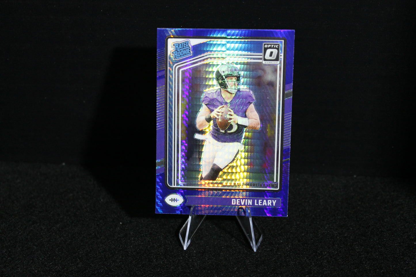 Devin Leary - 2024 Donruss Optic - Blue Hyper - Rated Rookie