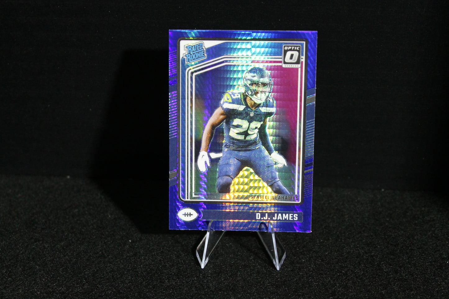 D.J. James - 2024 Donruss Optic - Blue Hyper - Rated Rookie
