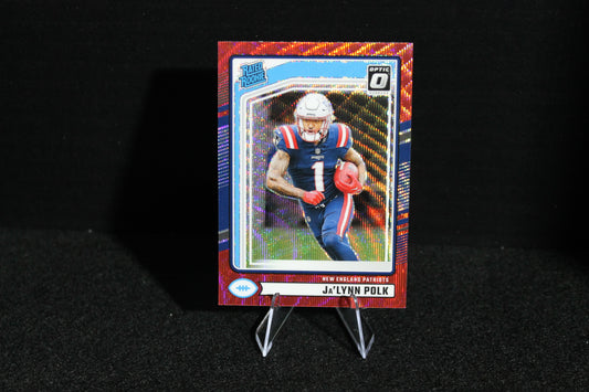 Ja'Lynn Polk - 2024 Donruss Optic Preview - Red Wave - Rated Rookie