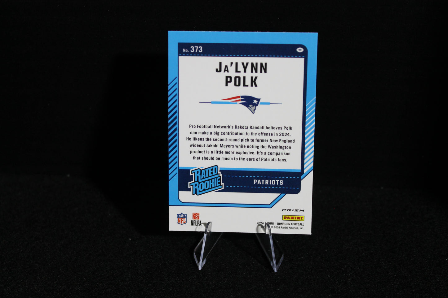 Ja'Lynn Polk - 2024 Donruss Optic Preview - Red Wave - Rated Rookie