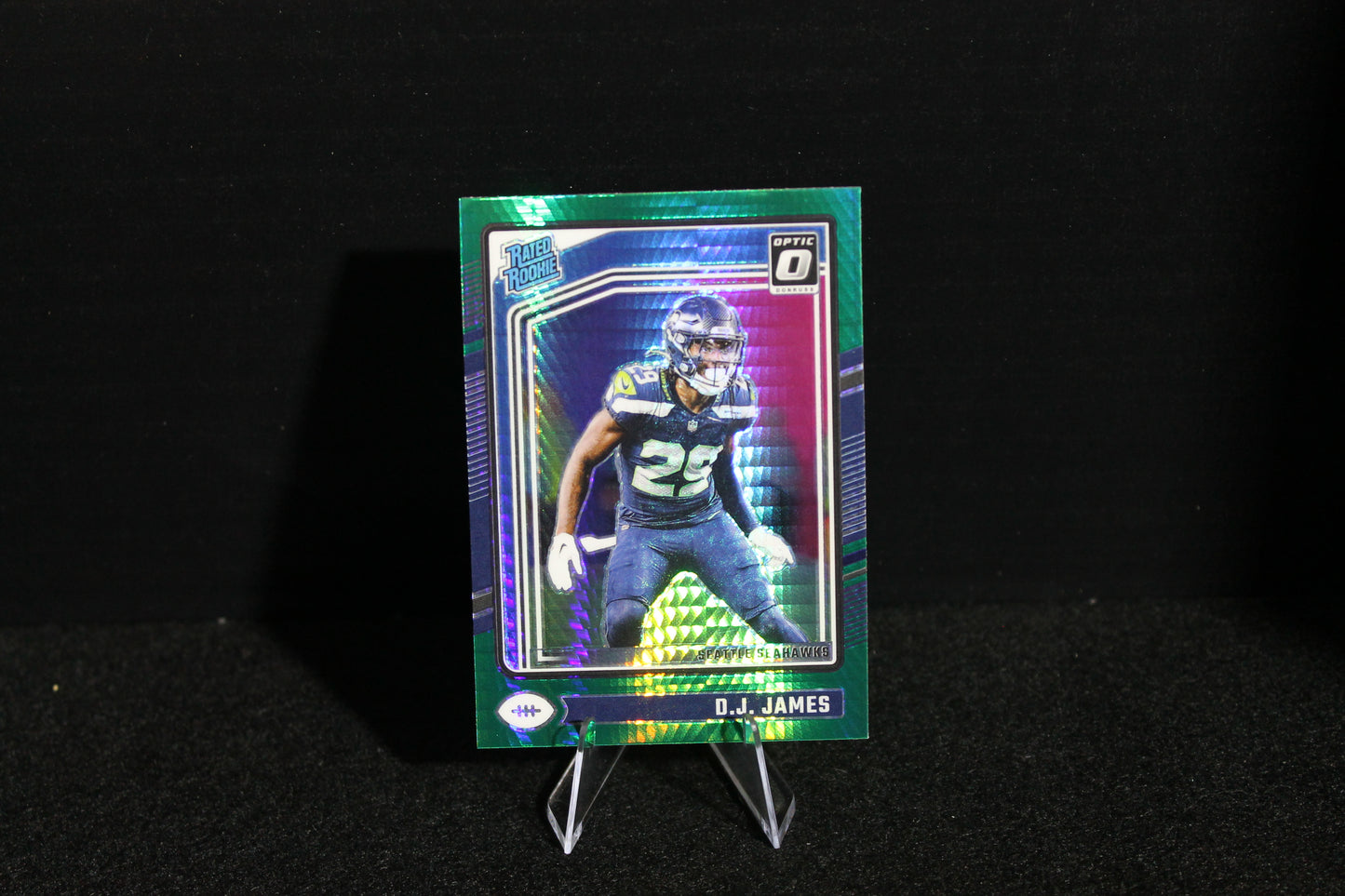 D.J. James - 2024 Donruss Optic - Green Hyper - Rated Rookie