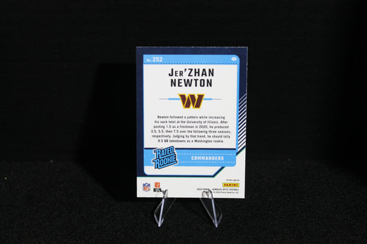 Jer'Zhan Newton - 2024 Donruss Optic - Green Velocity - Rated Rookie