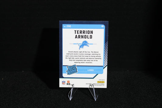 Terrion Arnold - 2024 Donruss Optic - Green Velocity - Rated Rookie