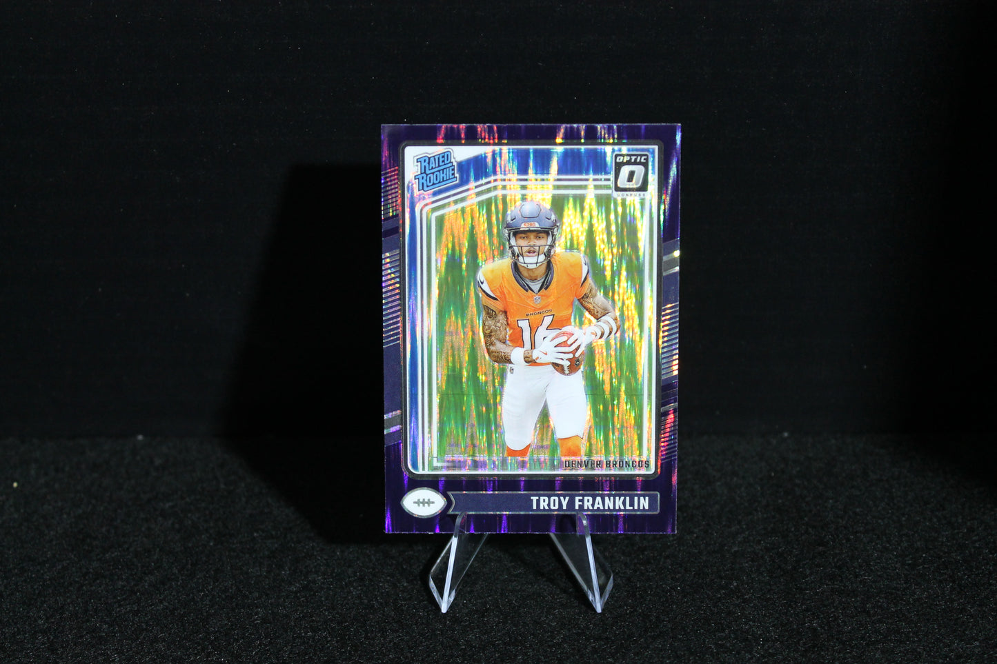 Troy Franklin - 2024 Donruss Optic - Purple Shock - Rated Rookie
