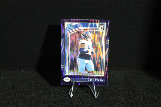 J.C. Latham - 2024 Donruss Optic - Purple Shock - Rated Rookie
