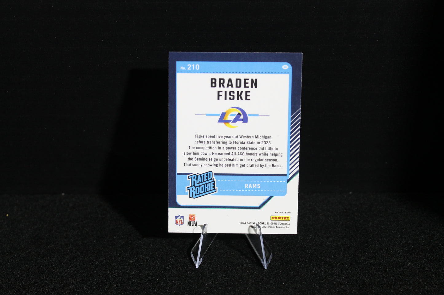 Brandon Fiske - 2024 Donruss Optic - Purple Shock - Rated Rookie