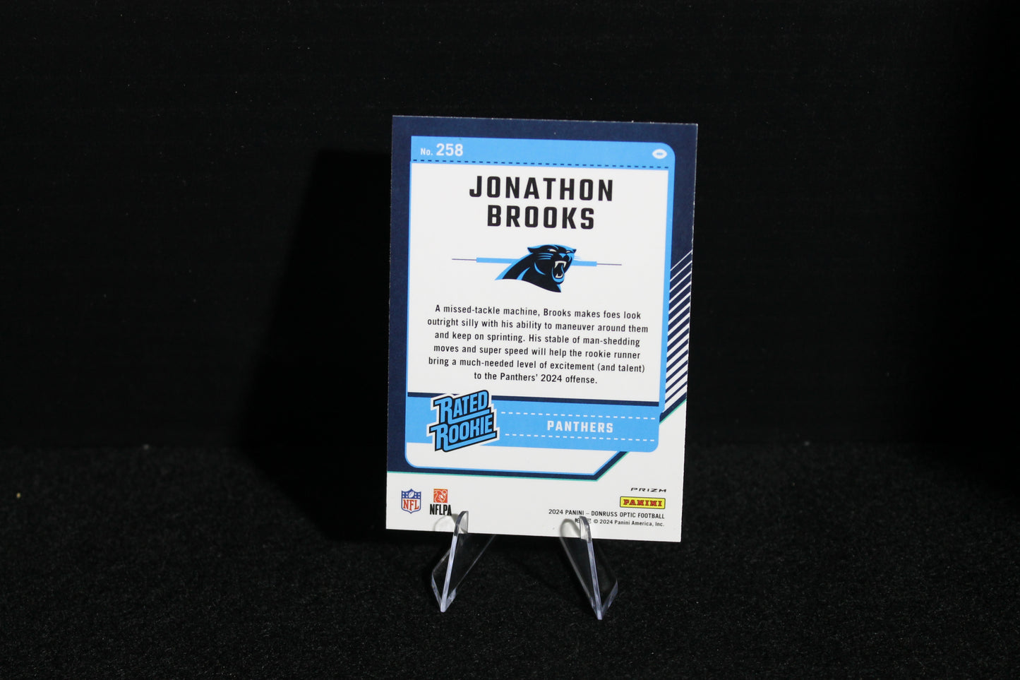Jonathon Brooks - 2024 Donruss Optic - Purple Shock - Rated Rookie