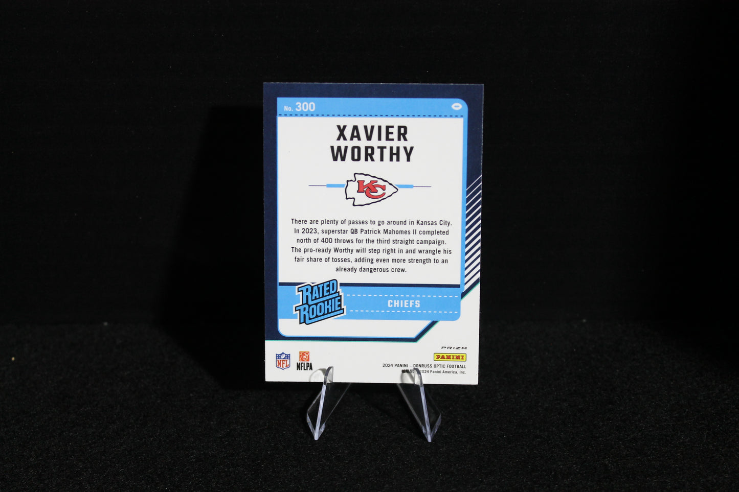 Xavier Worthy - 2024 Donruss Optic - Purple Shock - Rated Rookie