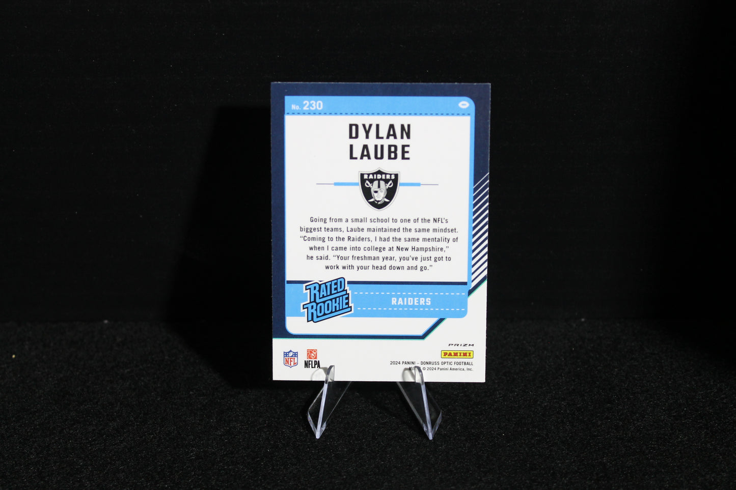 Dylan Laube - 2024 Donruss Optic - Purple Shock - Rated Rookie