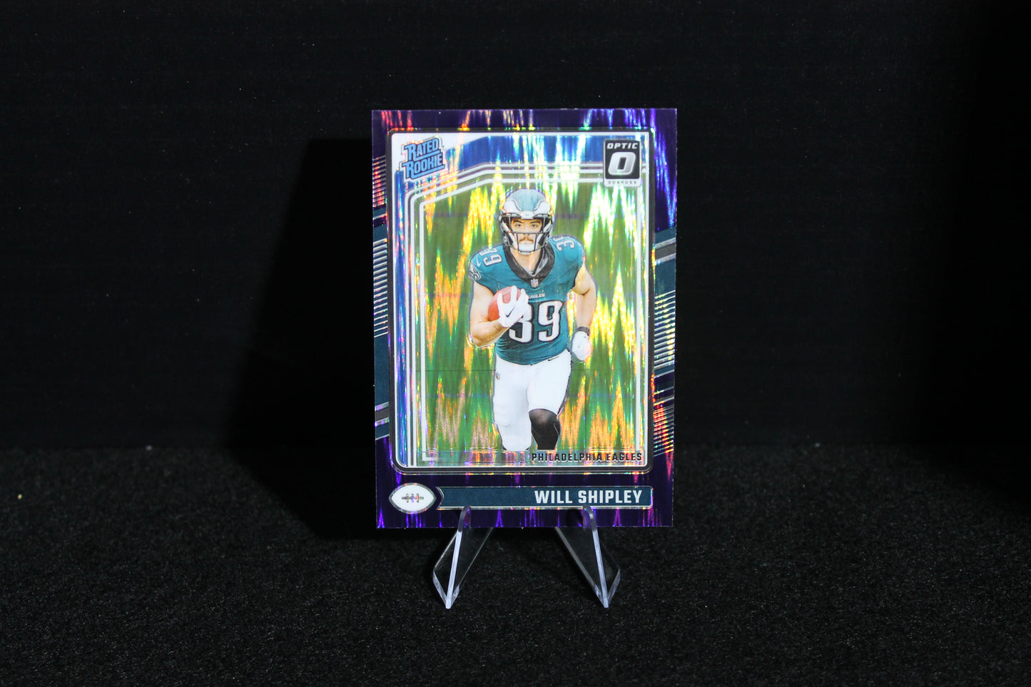 Will Shipley - 2024 Donruss Optic - Purple Shock - Rated Rookie