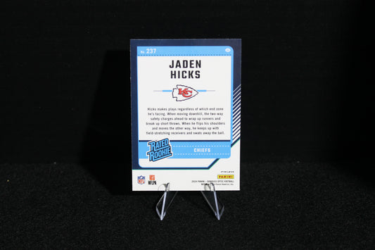 Jaden Hicks - 2024 Donruss Optic - Purple Shock - Rated Rookie