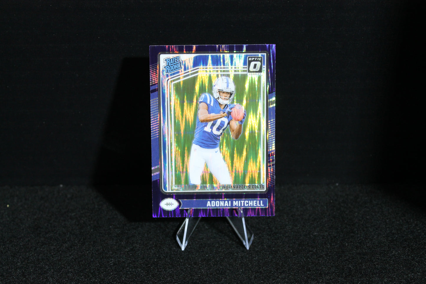 Adonai Mitchell - 2024 Donruss Optic - Purple Shock - Rated Rookie