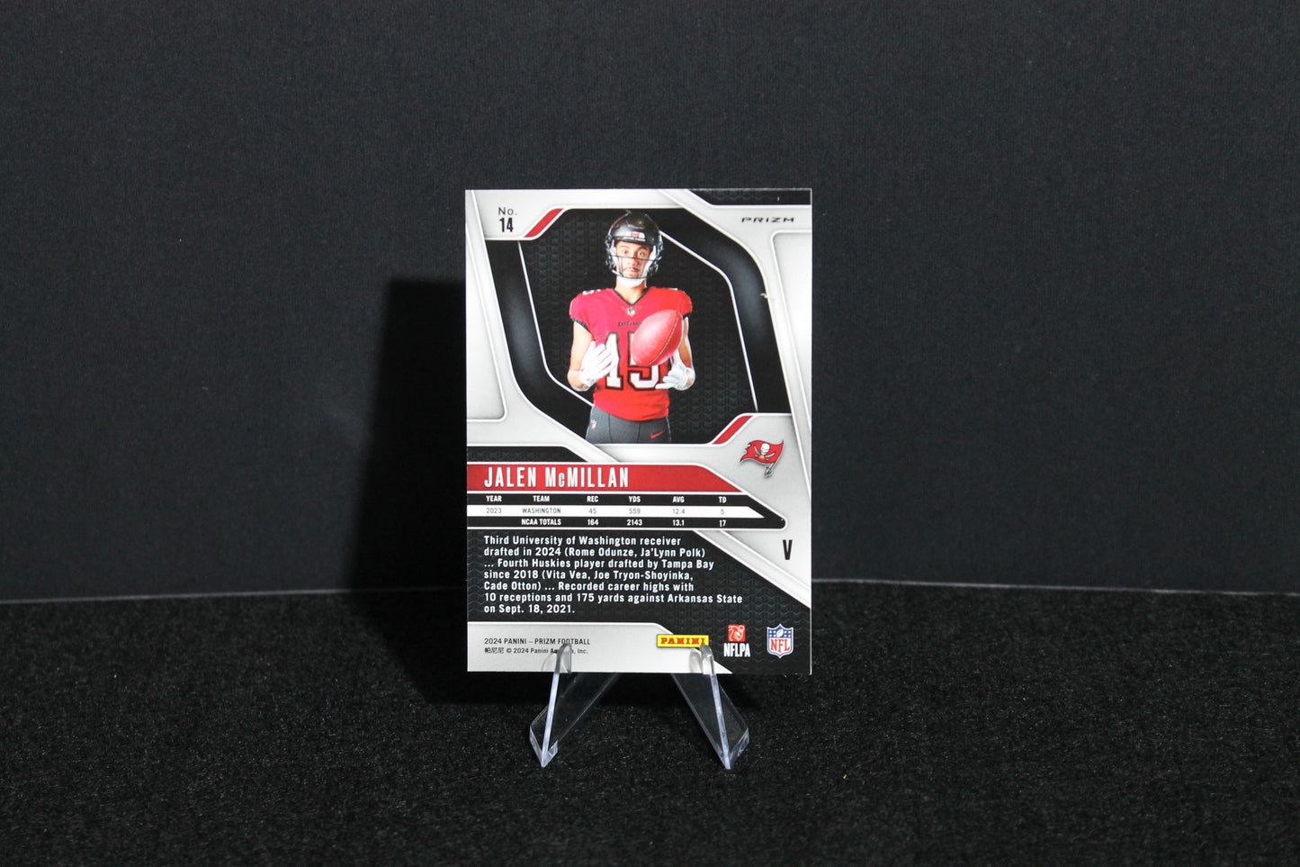 Jalen McMillan - 2024 Panini Prizm - Silver Prizm - Rookie Variation