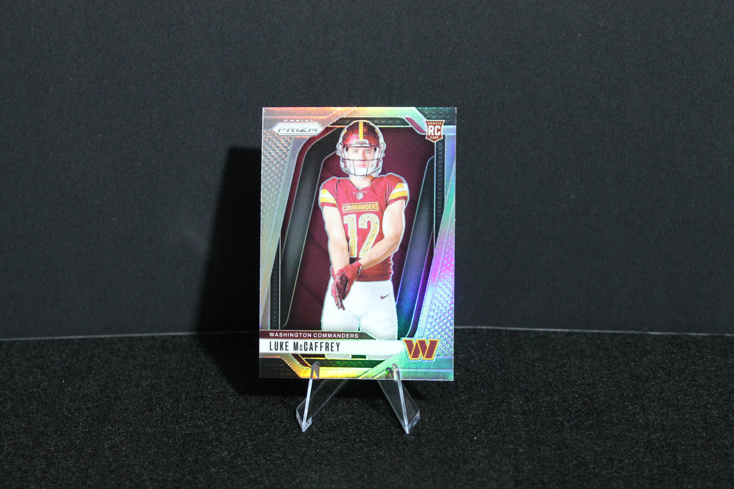Luke McCaffrey - 2024 Panini Prizm - Silver Prizm - Rookie Variation