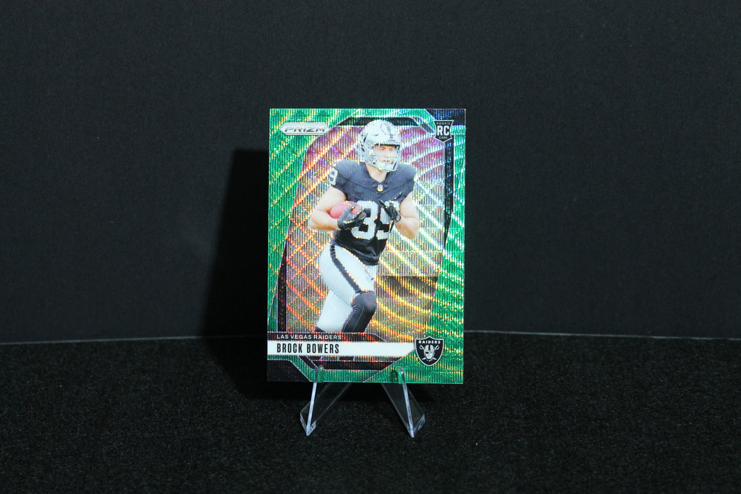 Brock Bowers - 2024 Panini Prizm - Green Wave - Rookie