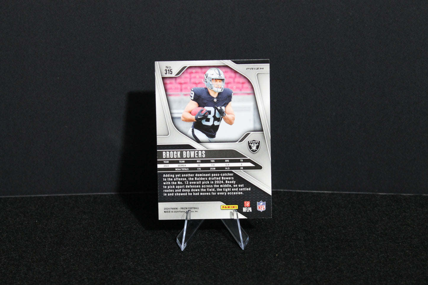 Brock Bowers - 2024 Panini Prizm - Green Wave - Rookie
