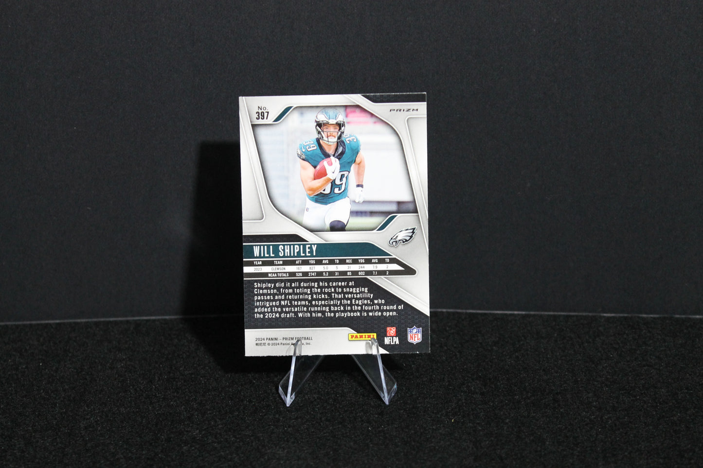 Will Shipley - 2024 Panini Prizm - Lazer - Rookie