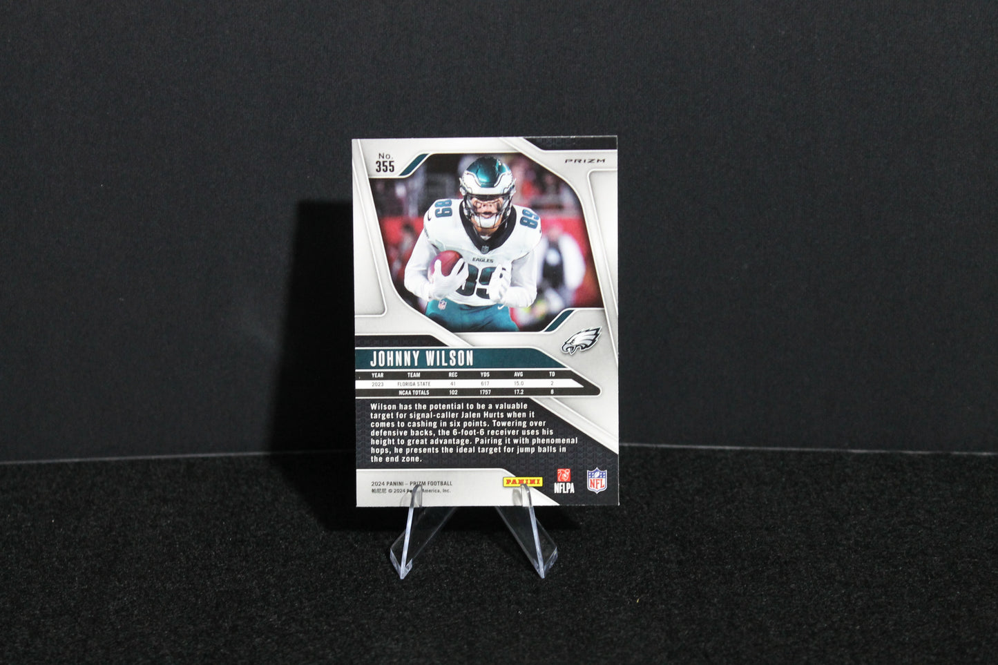 Johnny Wilson - 2024 Panini Prizm - Lazer -Rookie