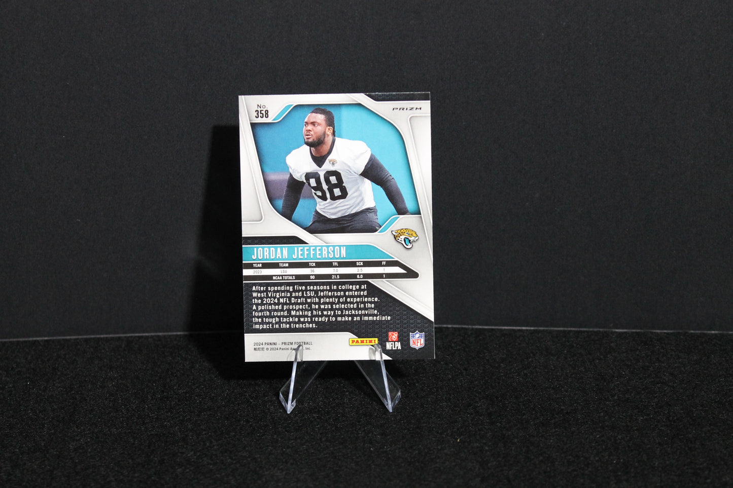 Jordan Jefferson - 2024 Panini Prizm - Green Wave - Rookie