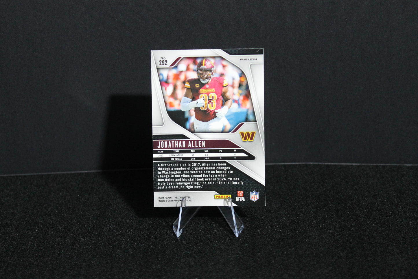 Jonathan Allen - 2024 Panini Prizm - Silver Prizm