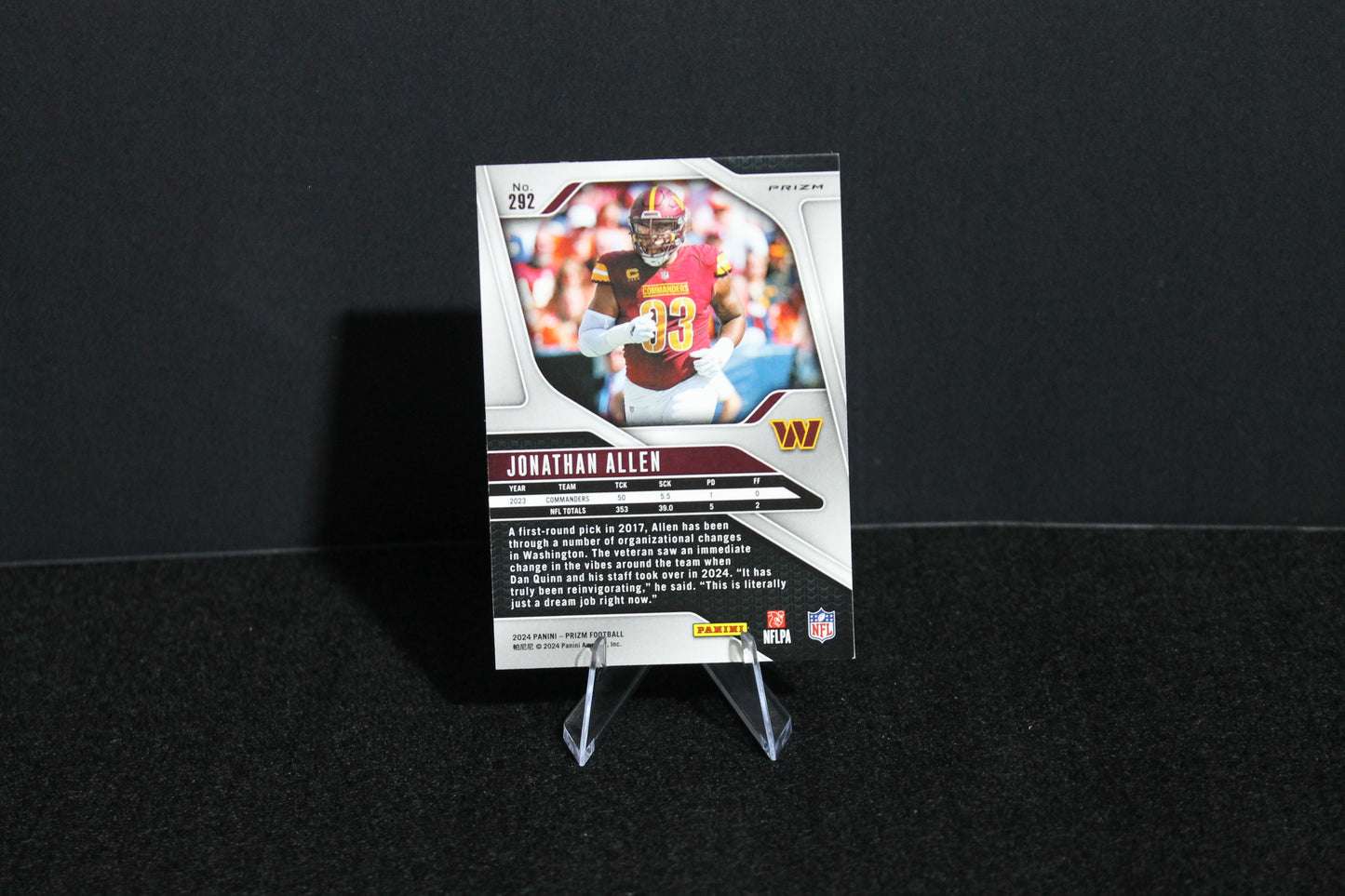 Jonathan Allen - 2024 Panini Prizm - Lazer