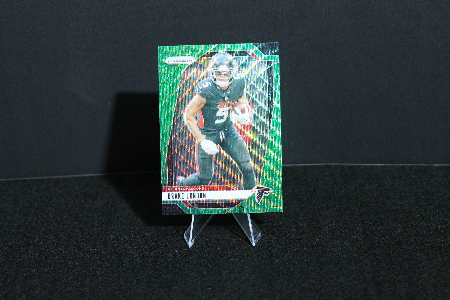 Drake London - 2024 Panini Prizm - Green Wave Prizm