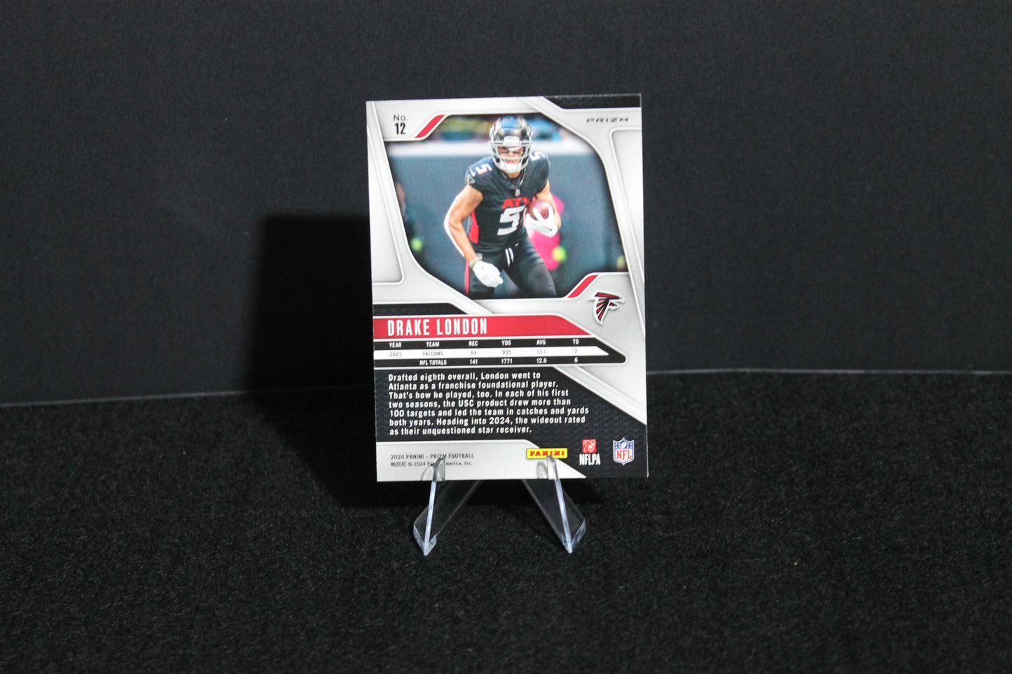 Drake London - 2024 Panini Prizm - Green Wave Prizm