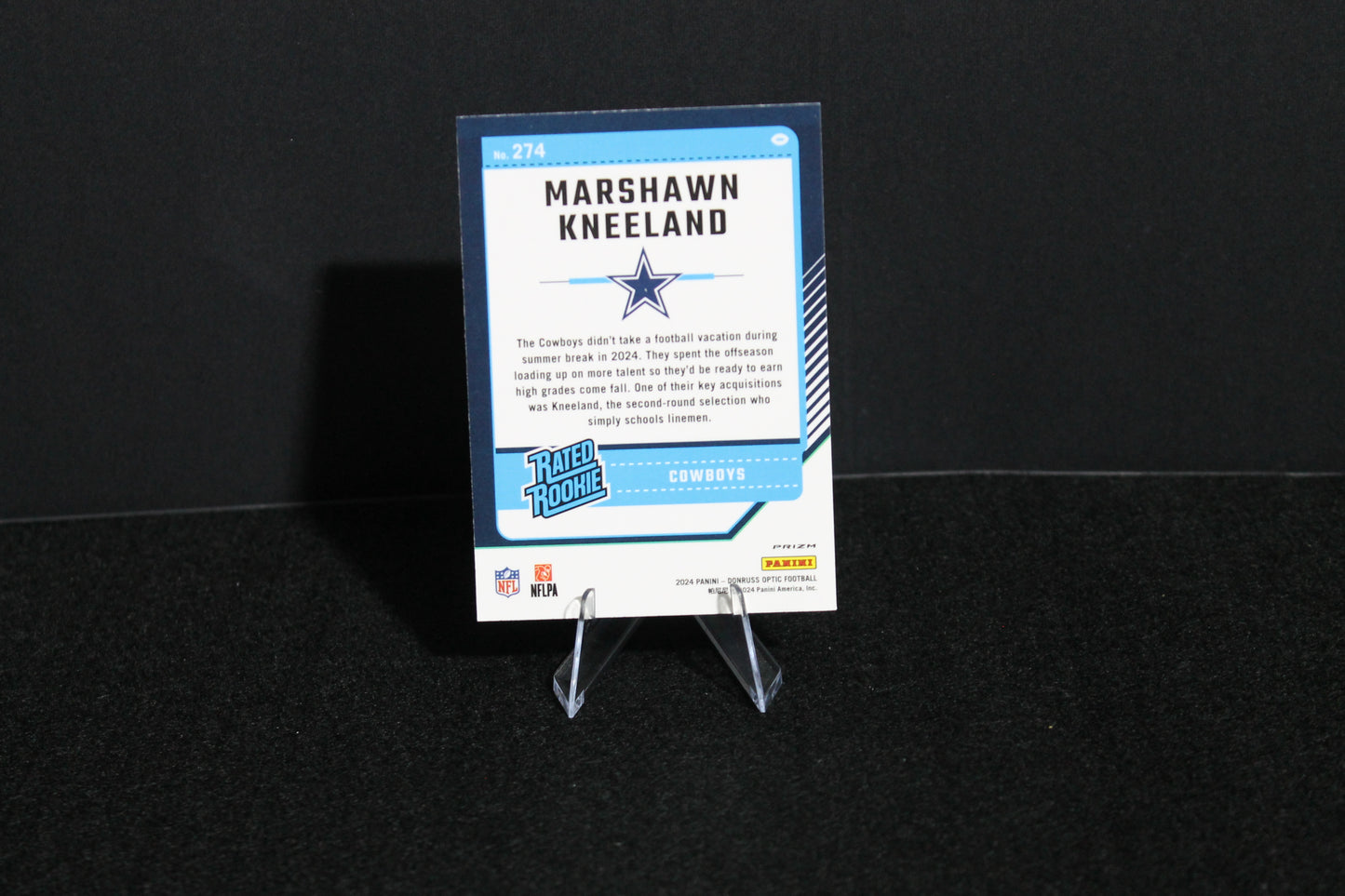 Marshawn Kneeland - 2024 Donruss Optic - Blue Hyper - Rated Rookie