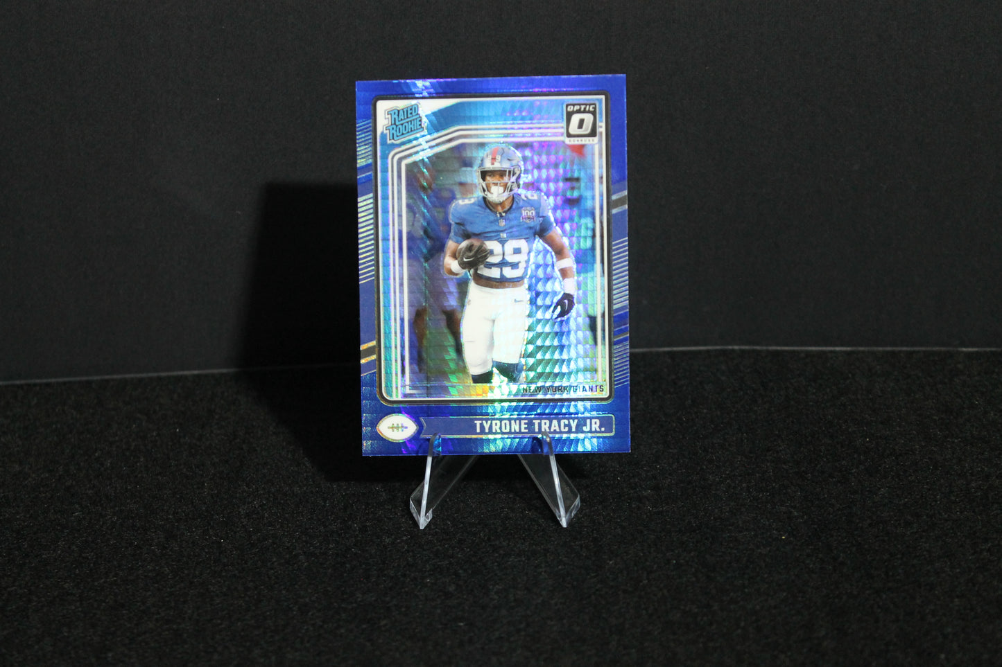 Tyrone Tracy Jr. - 2024 Donruss Optic - Blue Hyper - Rated Rookie