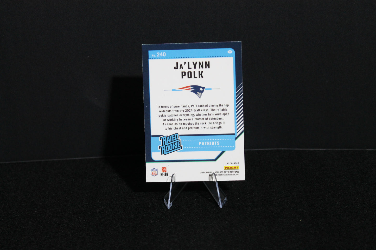Ja'Lynn Polk - 2024 Donruss Optic - Blue Hyper - Rated Rookie