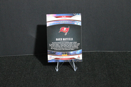 Baker Mayfield - 2024 Panini Prizm - Green Wave Fireworks