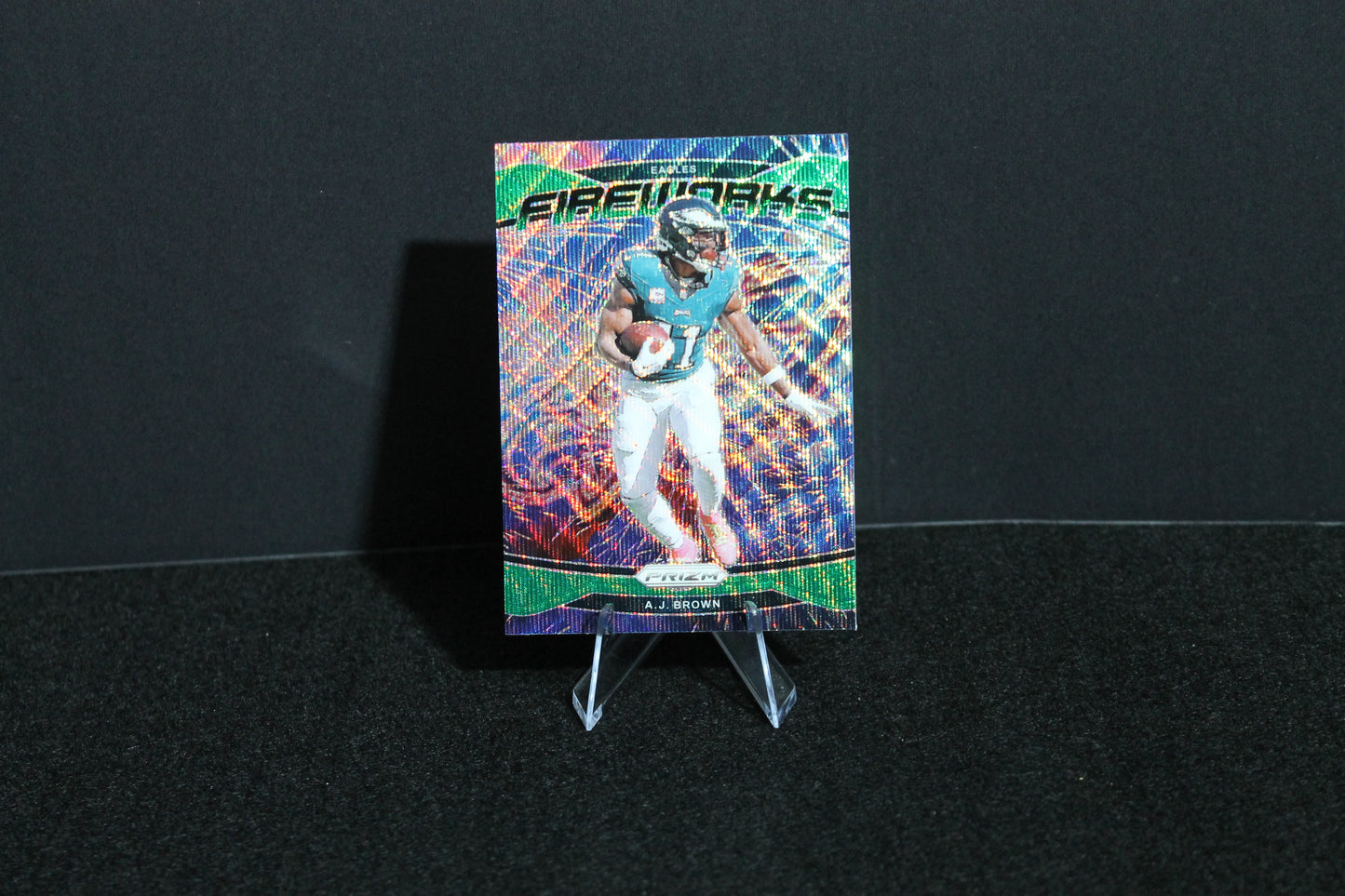 A.J. Brown - 2024 Panini Prizm - Green Wave Fireworks