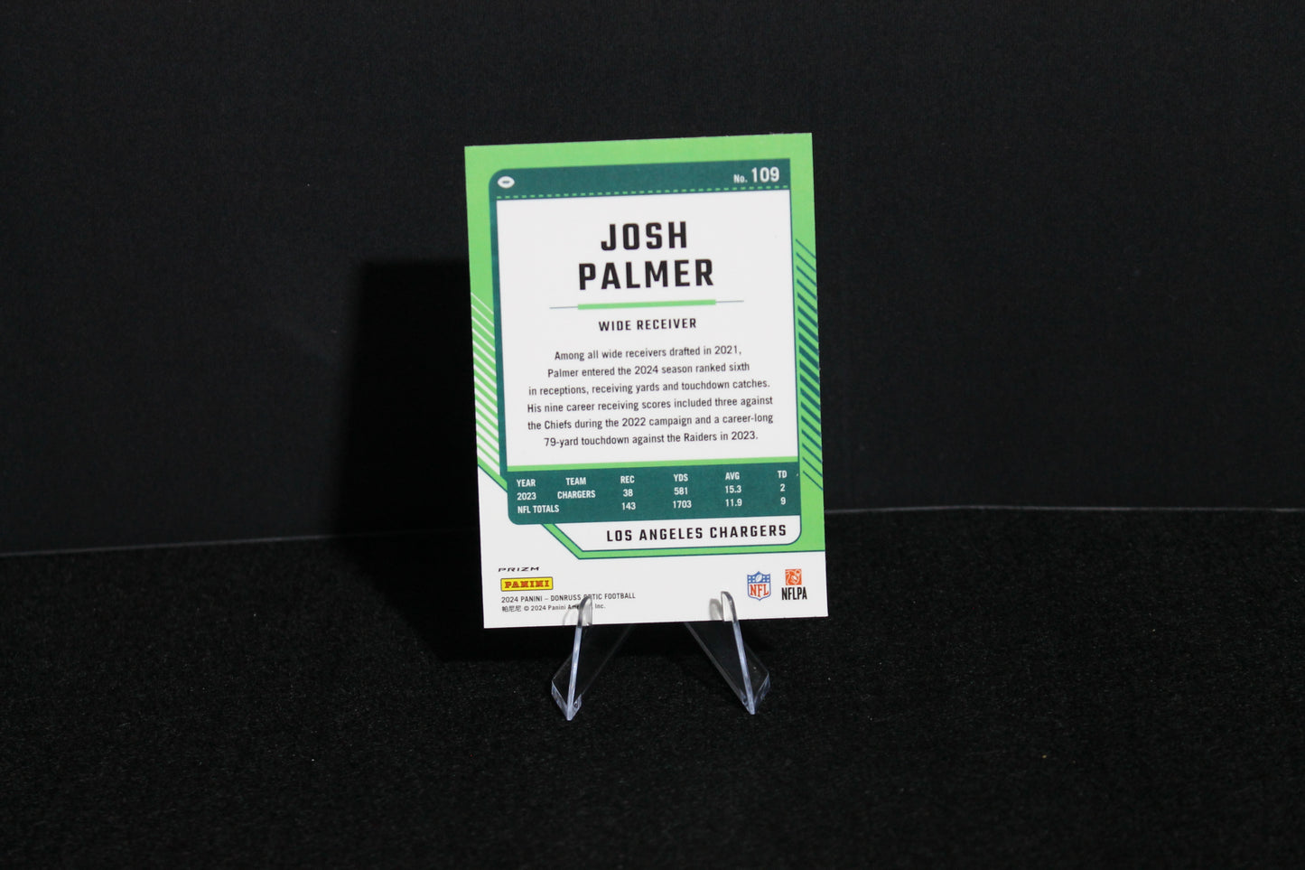 Josh Palmer - 2024 Donruss Optic - Stars