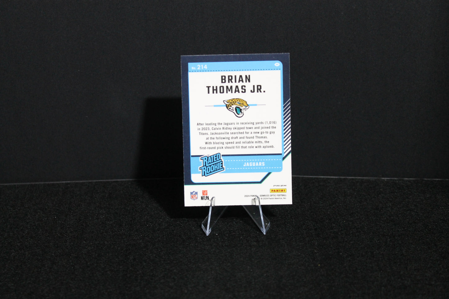Brian Thomas Jr. - 2024 Donruss Optic - Blue Hyper - Rated Rookie