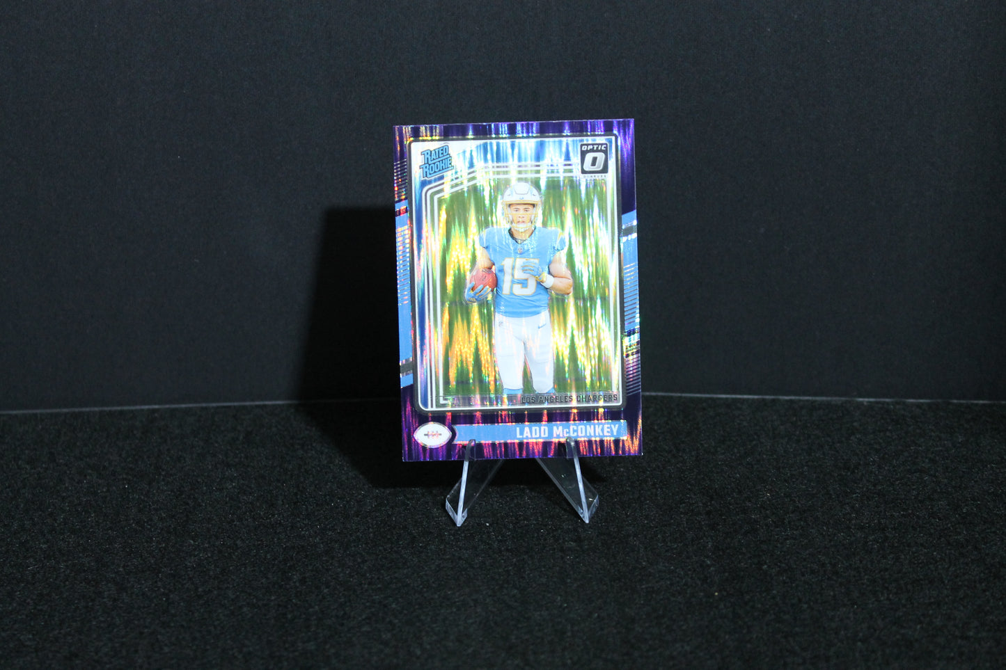 Ladd McConkey - 2024 Donruss Optic - Purple Shock - Rated Rookie