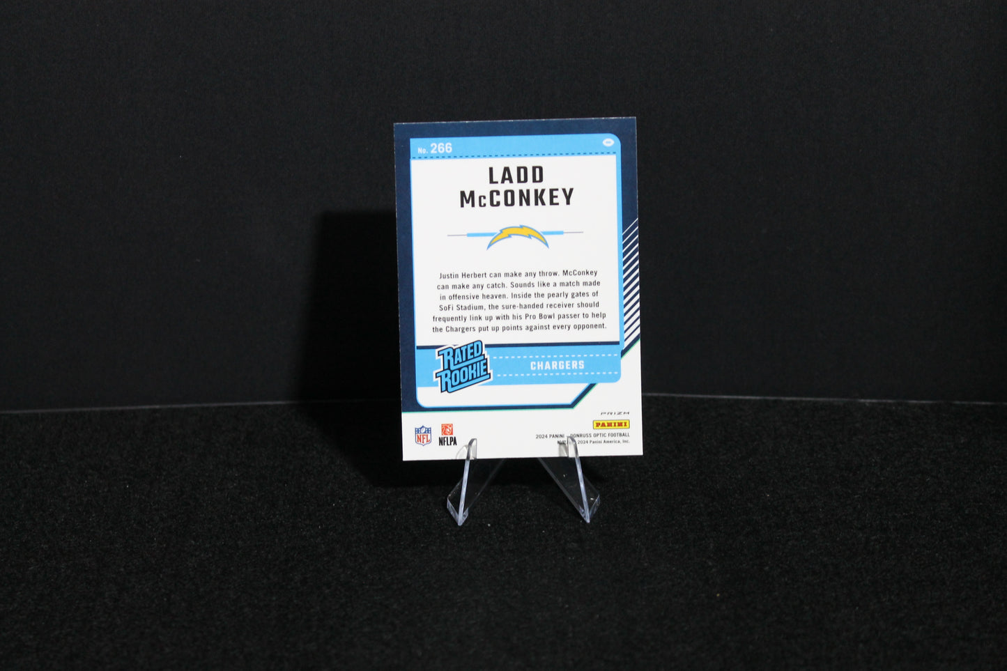 Ladd McConkey - 2024 Donruss Optic - Purple Shock - Rated Rookie