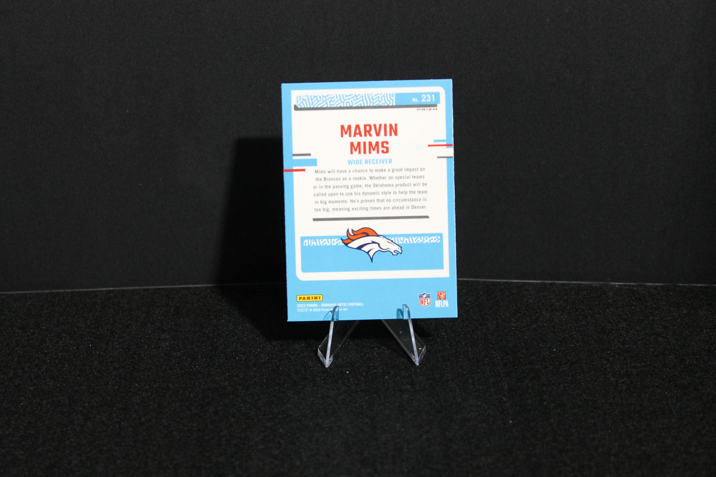 Marvin Mims - 2023 Donruss Optic - Blue Scope - Rated Rookie