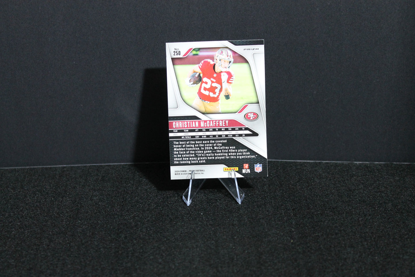 Christian McCaffrey - 2024 Panini Prizm - Silver Prizm