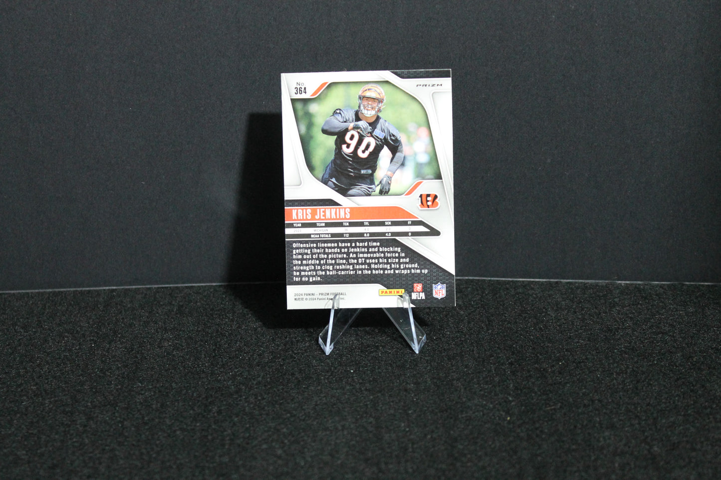Kris Jenkins - 2024 Panini Prizm - Orange Ice - Rookie